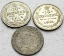 LOT 3 x 10 kopiejek Rosja, INWESTYCJA SREBRO