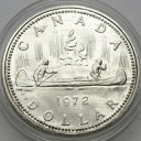 Kanada 1 dolar 1972 Canoe kanu