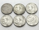 LOT 6 x 5 zł Józef Piłsudski INWESTYCJA AG SREBRO