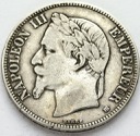 Francja 5 Franków 1868 Napoleon III