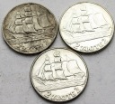 LOT 3 x 2 zł Żaglowiec 1936, INWESTYCJA SREBRO