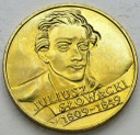 2 zł, złote 1999 Juliusz Słowacki, stan 1-