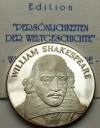 Niemcy Wiliam Szekspir Srebro Ag 999 20 g, st.L-