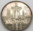 100000 zł złotych 1990 Solidarność typ A, stan 2