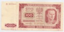 1948 100 zł, Sto Złotych, seria DS stan 3