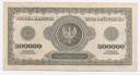 500000 Pięćset Tysięcy Marek Polskich 1923 seria B
