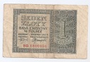 1941 1 zł Jeden Złoty, seria BD, stan 5