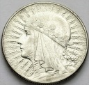 5 zł złotych Głowa kobiety 1934, stan 2-