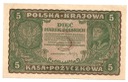 1919 5 Pięć Marek Polskich II Serja EB, stan 2