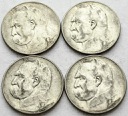 LOT 4 x 5 zł Józef Piłsudski INWESTYCJA AG SREBRO