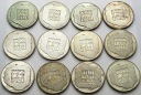 LOT 12x 200 zł 1974 XXX lat PRL, INWESTYCJA SREBRO