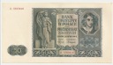 1941 50 zł, Pięćdziesiąt Złotych, Seria D, stan 3+