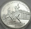 10 zł złotych 2004 Ateny Szermierka, stan L