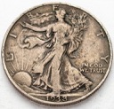 1/2 Dolara Half Dollar 1938 Bogini Wolności, st.3