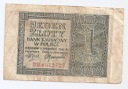 1941 1 zł Jeden Złoty, seria BB, stan 5