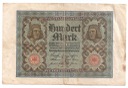 Niemcy 100 Marek 1920 J, stan 4