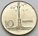 10 zł, złotych 1966 MAŁA Kolumna Zygmunta, stan 1-
