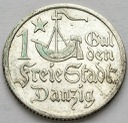 WMG, Wolne Miasto Gdańsk 1 gulden 1923, stan 2