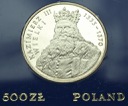 500 zł złotych 1987 Kazimierz III Wielki, stan L-