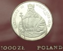 Próba Ag 1000 zł złotych 1987 Kazimierz III Wielki