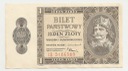 1938 1 zł złoty Chrobry seria ID, stan 2-, RZADKI