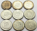 LOT 9 x 200 zł 1974 XXX lat PRL, INWESTYCJA SREBRO