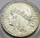 10 zł złotych Głowa kobiety 1932, stan 2+