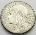 10 zł złotych Głowa kobiety 1932, stan 3+