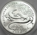 20 zł złotych 2009 Jaszczurka Zielona, stan L