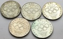 LOT 5 x 200 zł 1976 OLIMPIADA INWESTYCJA SREBRO