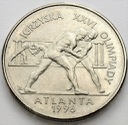 2 zł, złote 1995, Atlanta Zapasy, stan 1-