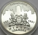 20 zł, złotych 1996 Tysiąclecie Gdańska PIĘKNA s.L