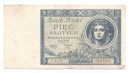1930 5 zł Pięć złotych Ser. C, stan 3-