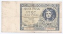 1930 5 zł Pięć złotych Ser. EI, stan 4