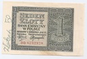1941 1 zł Jeden Złoty, seria BB, stan około 2-