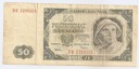 1948 50 zł, Pięćdziesiąt Złotych, seria DR stan 5