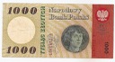 1965 1000 zł, tysiąc złotych seria E Kopernik st.2