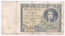 1930 5 zł Pięć złotych Ser. EC, stan 5