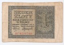 1941 1 zł Jeden Złoty, seria BF, stan 4