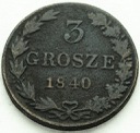 3 grosze 1840 MW, stan 3-