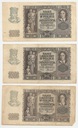 1940 LOT 3 x 20 zł złotych, Seria G H K stan 3-4