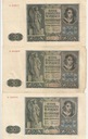 1941 LOT 3 x 50 zł złotych, Seria A B D, stan 3