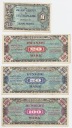 Niemcy 1944 LOT 10, 20, 50, 100 Marek, stan 3-