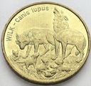 2 zł, złote 1999 Wilk Wilki, stan 1-