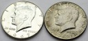 LOT 2 x 1/2 dolara half dollar Kennedy