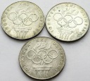 LOT 3 x 200 zł 1976 OLIMPIADA INWESTYCJA SREBRO