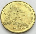 2 zł, złote 1999 Władysław IV Waza, stan 1-