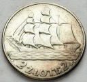 2 zł złote 1936 Żaglowiec Żaglówka Statek, stan 3