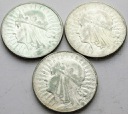 LOT 3 x 10 zł Głowa kobiety, INWESTYCJA AG SREBRO