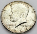 1/2 Dolara Half Dollar SREBRO 1964 Kennedy SREBRO